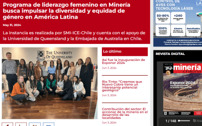 Specialized media highlight our leadership program for women in mining