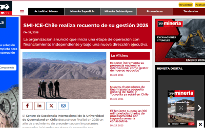 Minería Chilena Magazine Highlights Positive 2025 Results for SMI-ICE-Chile