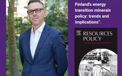 Nigel Wight publishes a scientific article on the critical minerals policy of Australia, Chile, and Finland